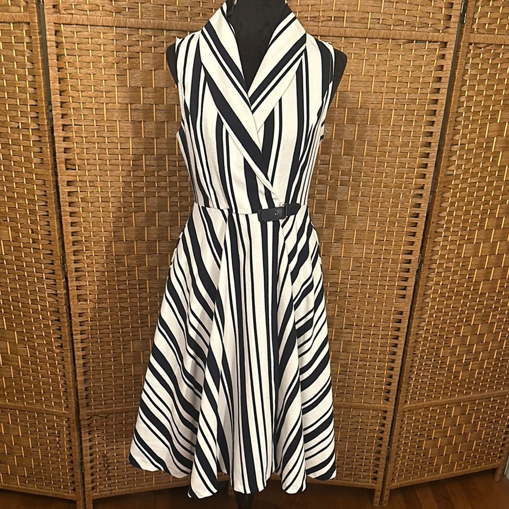 Striped Sleeveless Dress